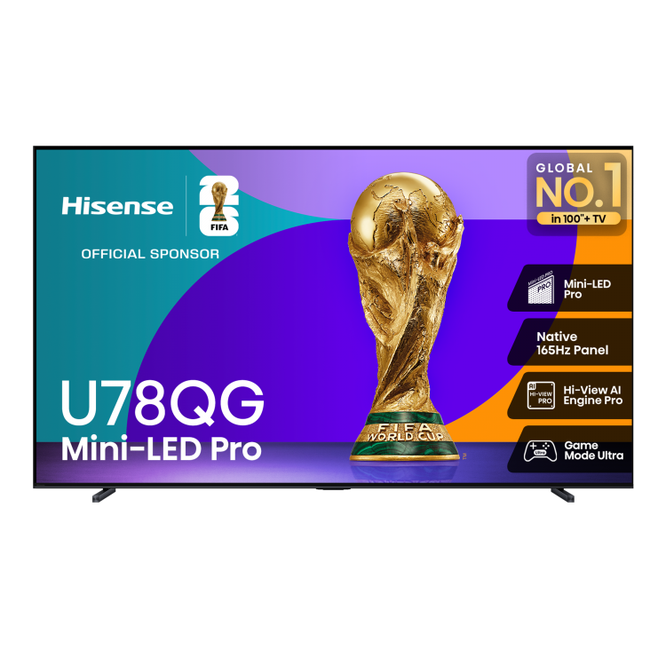 Hisense 100" Class U78QG Series 4K QLED Mini LED Pro TV (100U78QG)