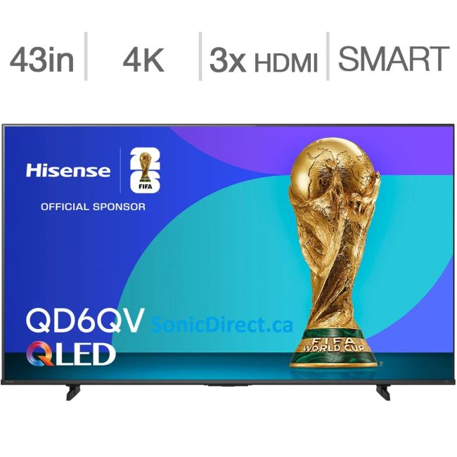 Hisense 43 inch Class QD6QV Series 4K UHD QLED TV