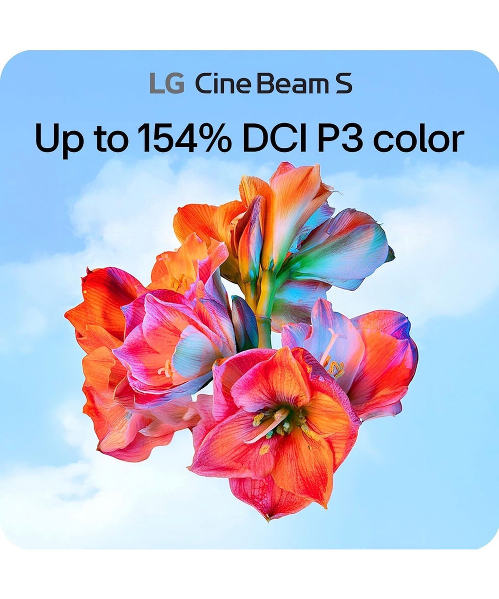 LG CineBeam S 4K UHD Ultra Short Throw RGB Laser Projector with Dolby Atmos (PU615U)