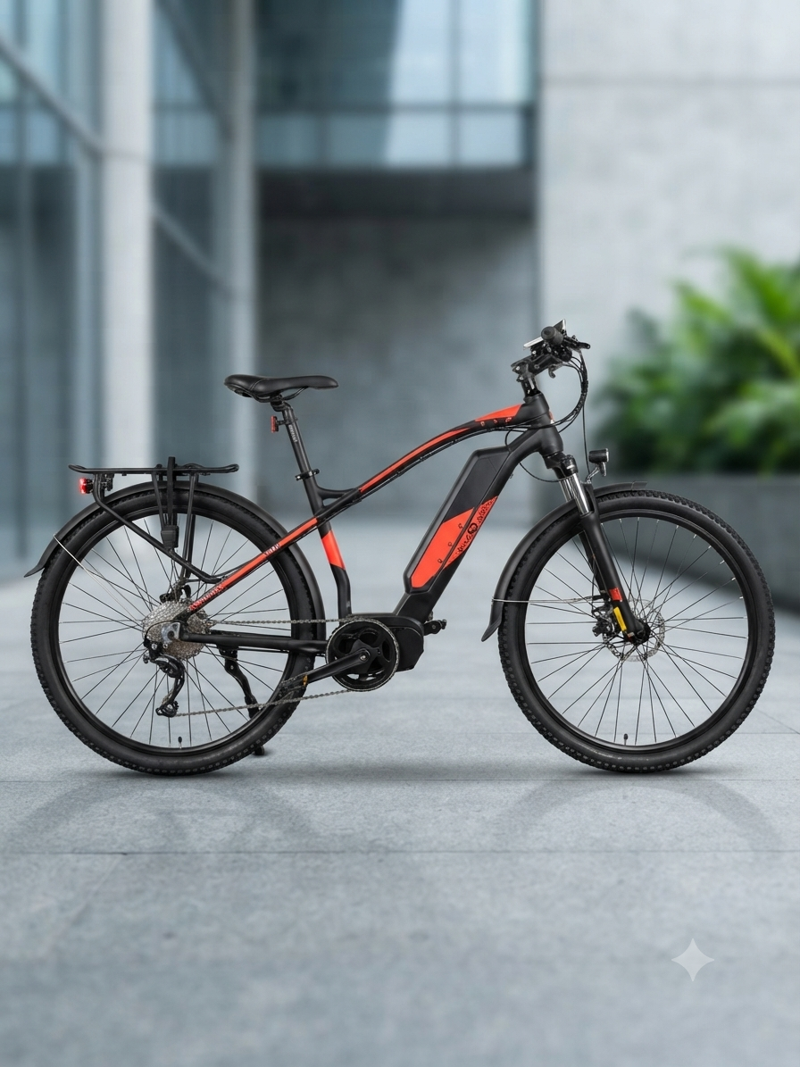 HiPeak Wheelspeed 27.5" Electric Mountain Bike - 500W Motor, Shimano 7-Speed, 56 Mile Range