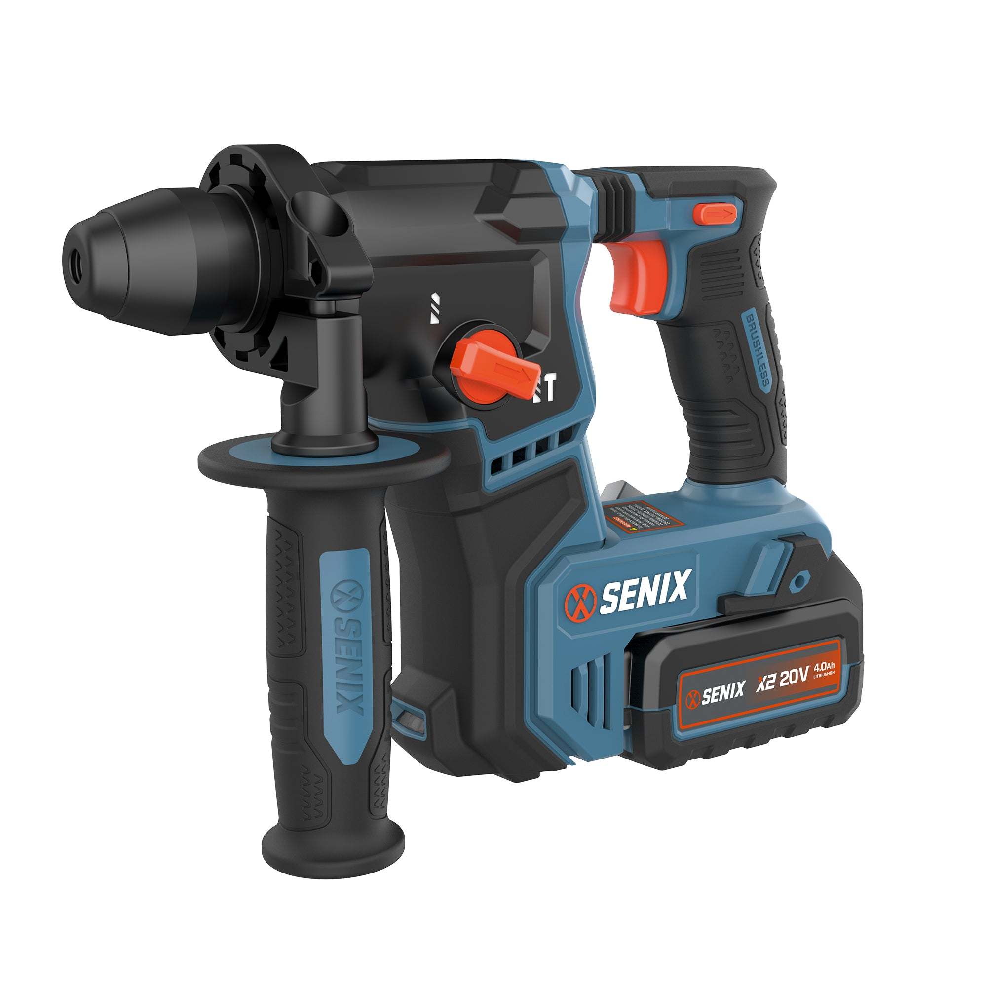 SENIX PDRX2-M2 20V Rotary Hammer Kit