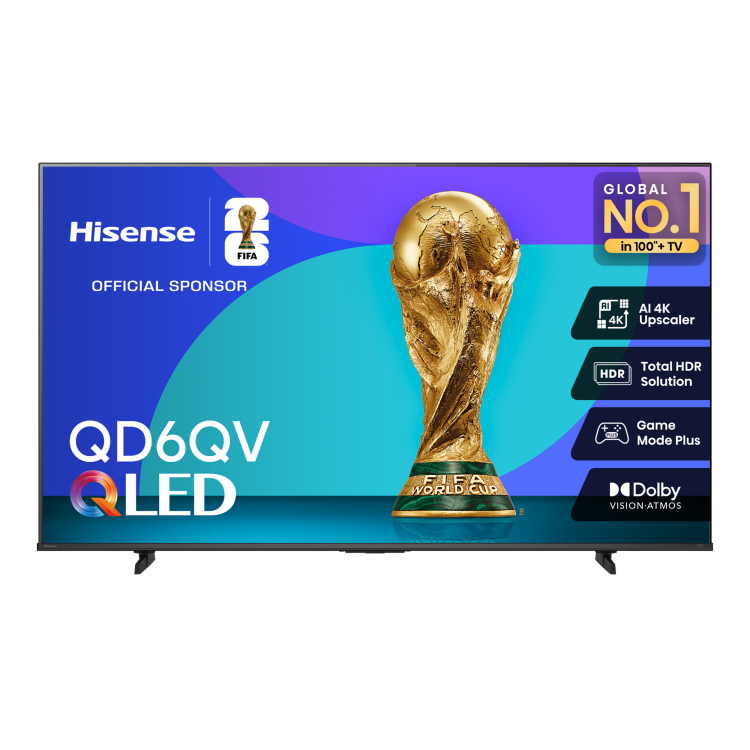 Hisense 75" 4K UHD HDR QLED Smart TV (75QD6QV)