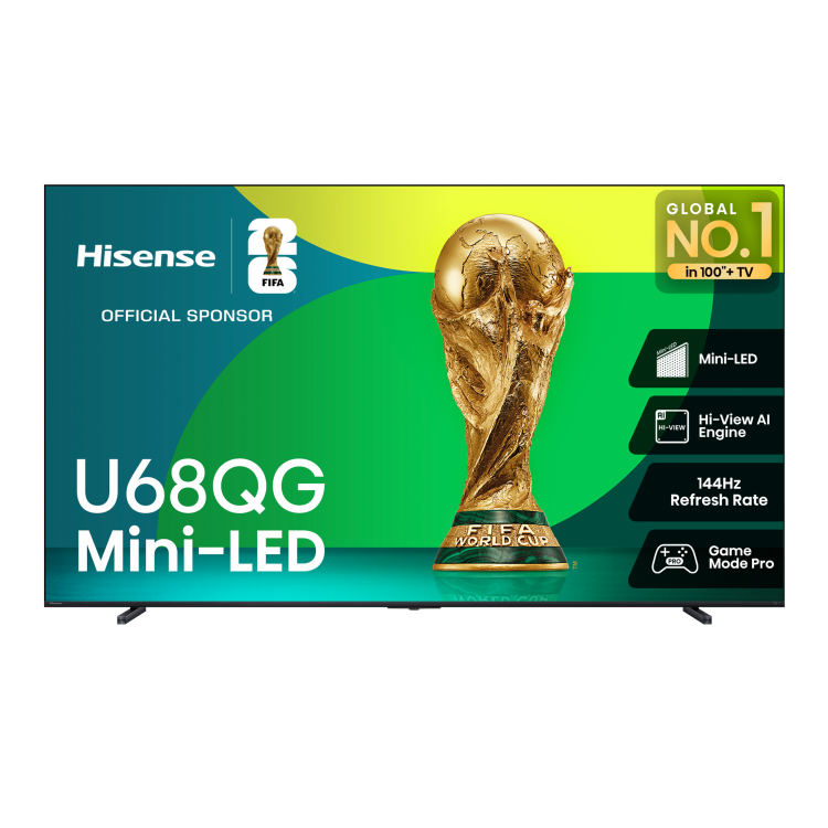 Hisense 75" Class U68QG Series 4K QLED Mini-LED TV (75U68QG)